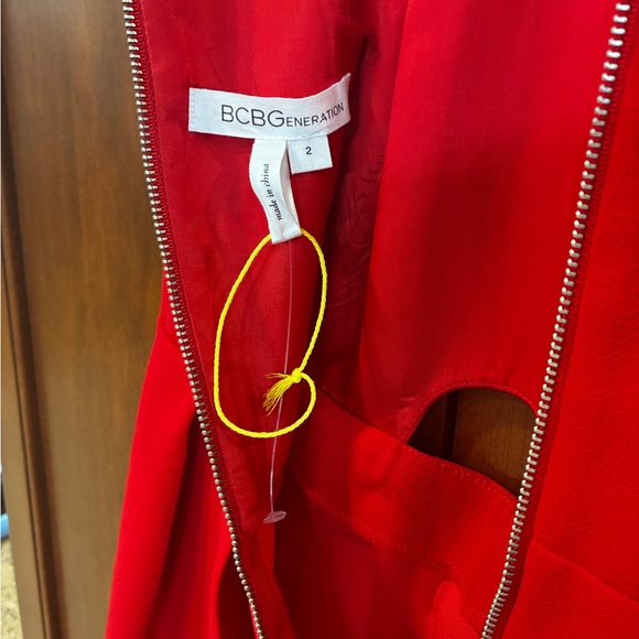 NWOT BCBGeneration Vibrant Red Mini Dress - Picture 8 of 11